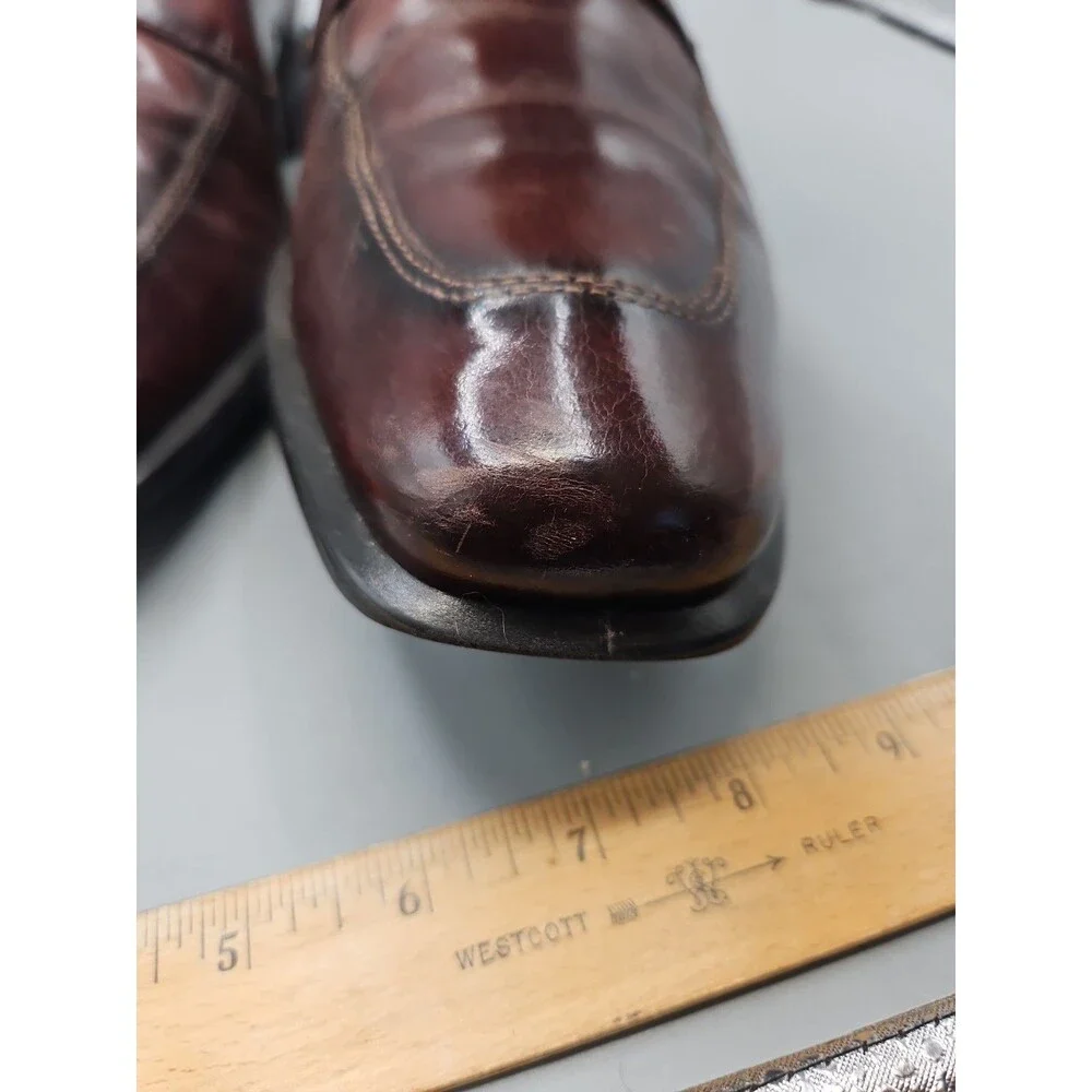 Florsheim Men's 47 Sz 13 Leather Upper Brown Low Top Lace Up Oxford Dress Shoes